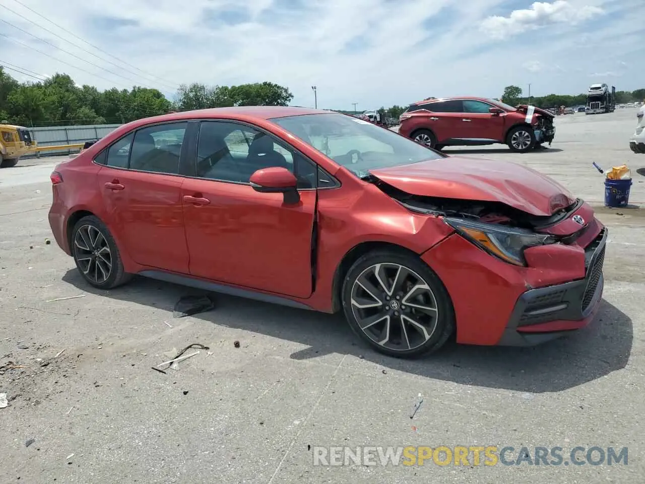 4 Photograph of a damaged car 5YFS4RCE0LP002267 TOYOTA COROLLA 2020