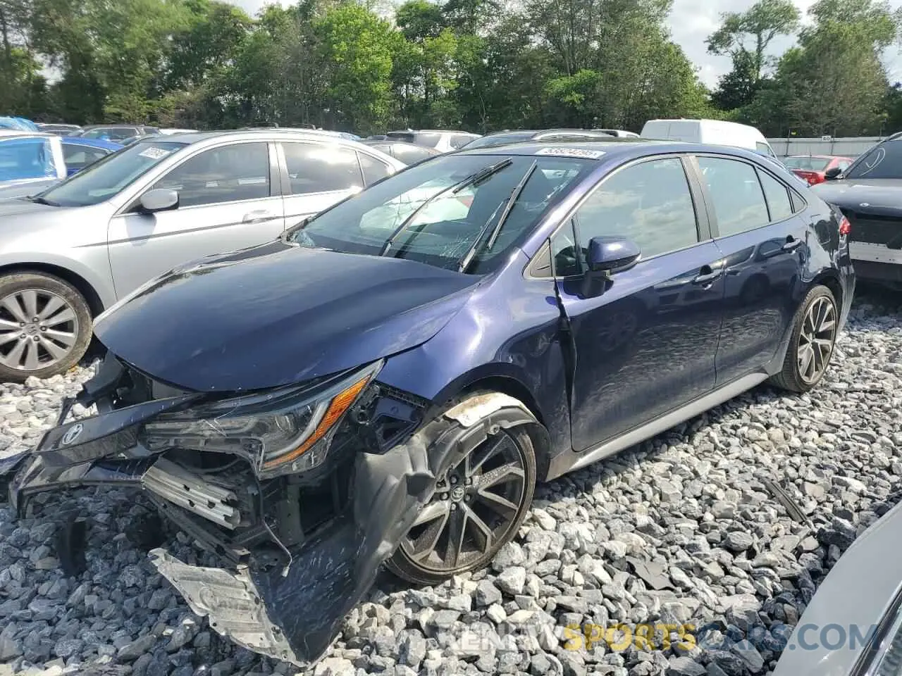 1 Photograph of a damaged car 5YFS4RCE0LP011745 TOYOTA COROLLA 2020