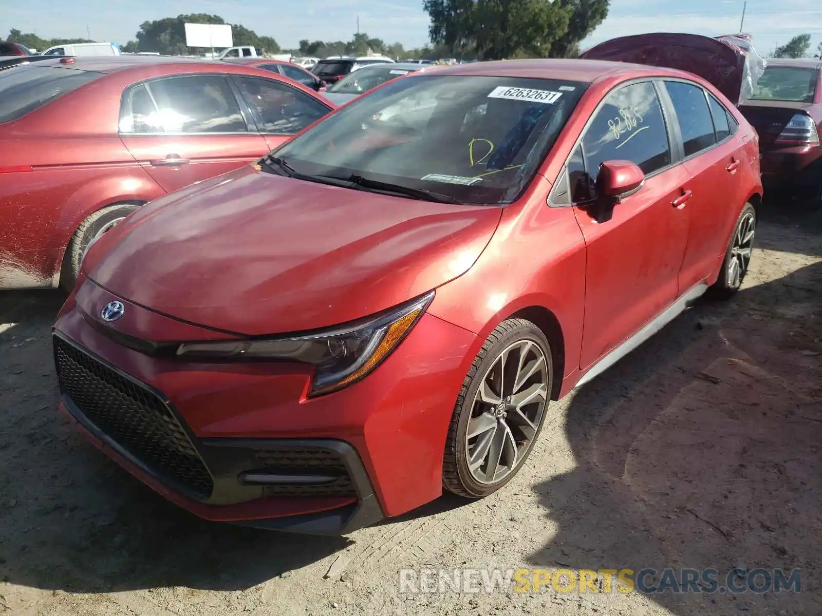 2 Photograph of a damaged car 5YFS4RCE0LP038525 TOYOTA COROLLA 2020