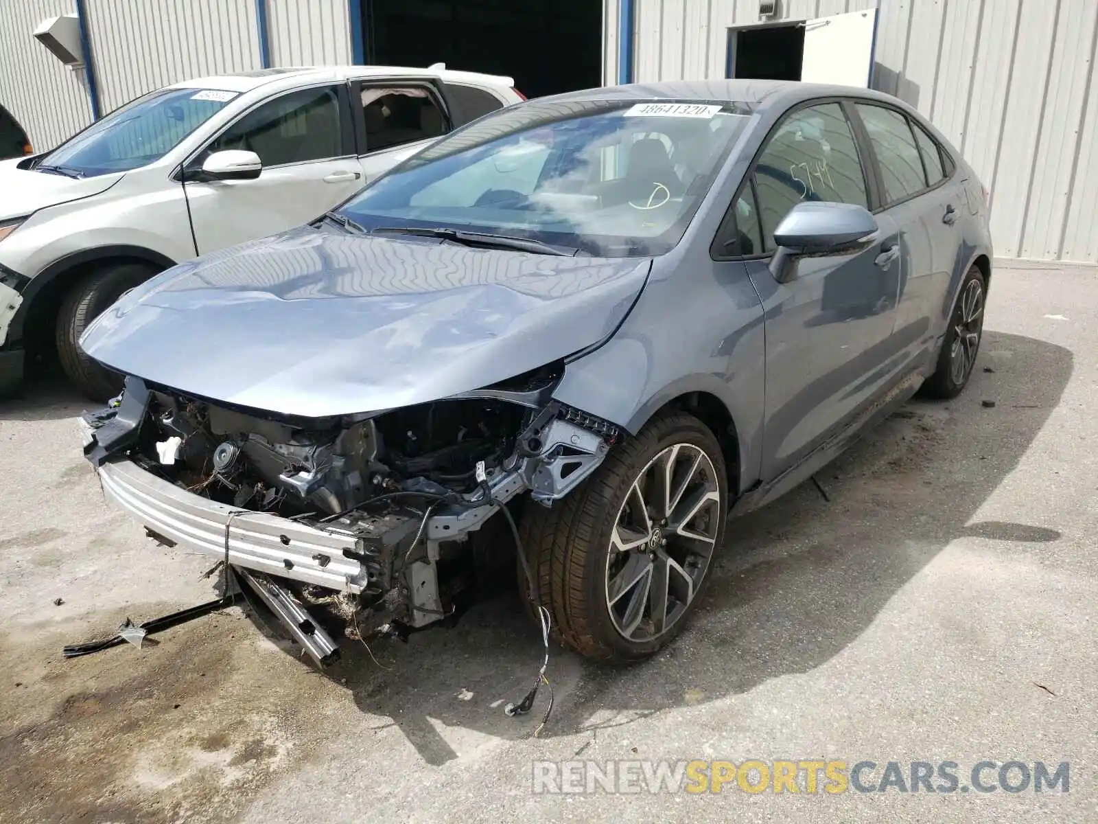 2 Photograph of a damaged car 5YFS4RCE0LP040355 TOYOTA COROLLA 2020