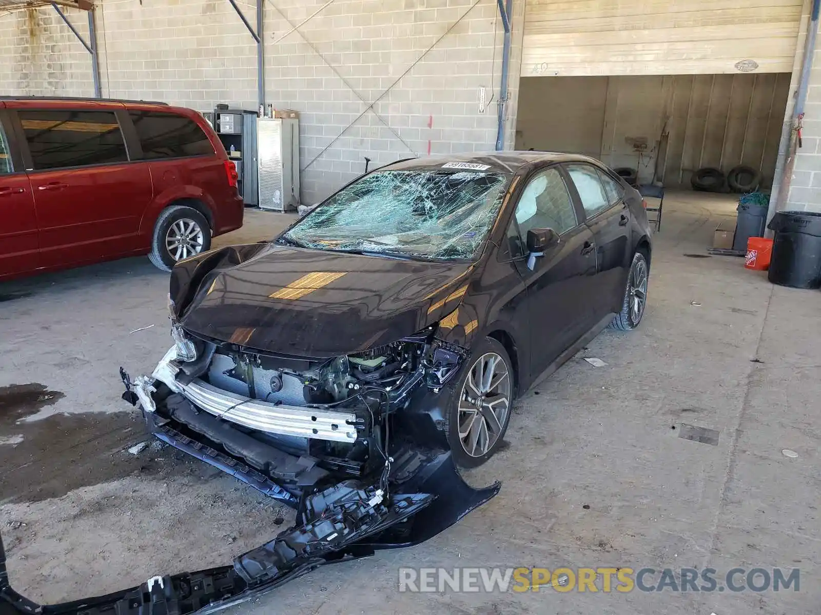 2 Photograph of a damaged car 5YFS4RCE0LP057205 TOYOTA COROLLA 2020