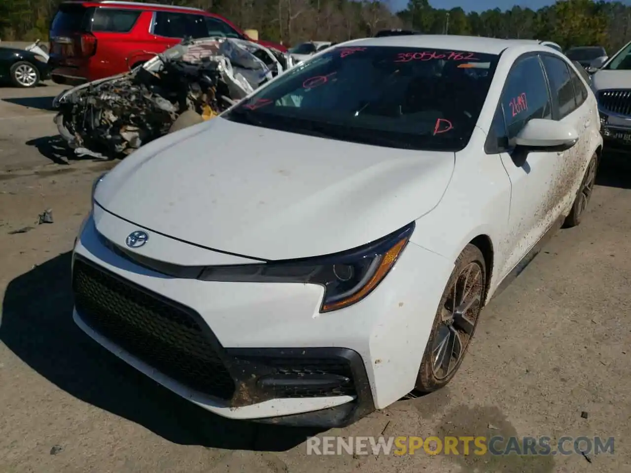 2 Photograph of a damaged car 5YFS4RCE1LP021149 TOYOTA COROLLA 2020