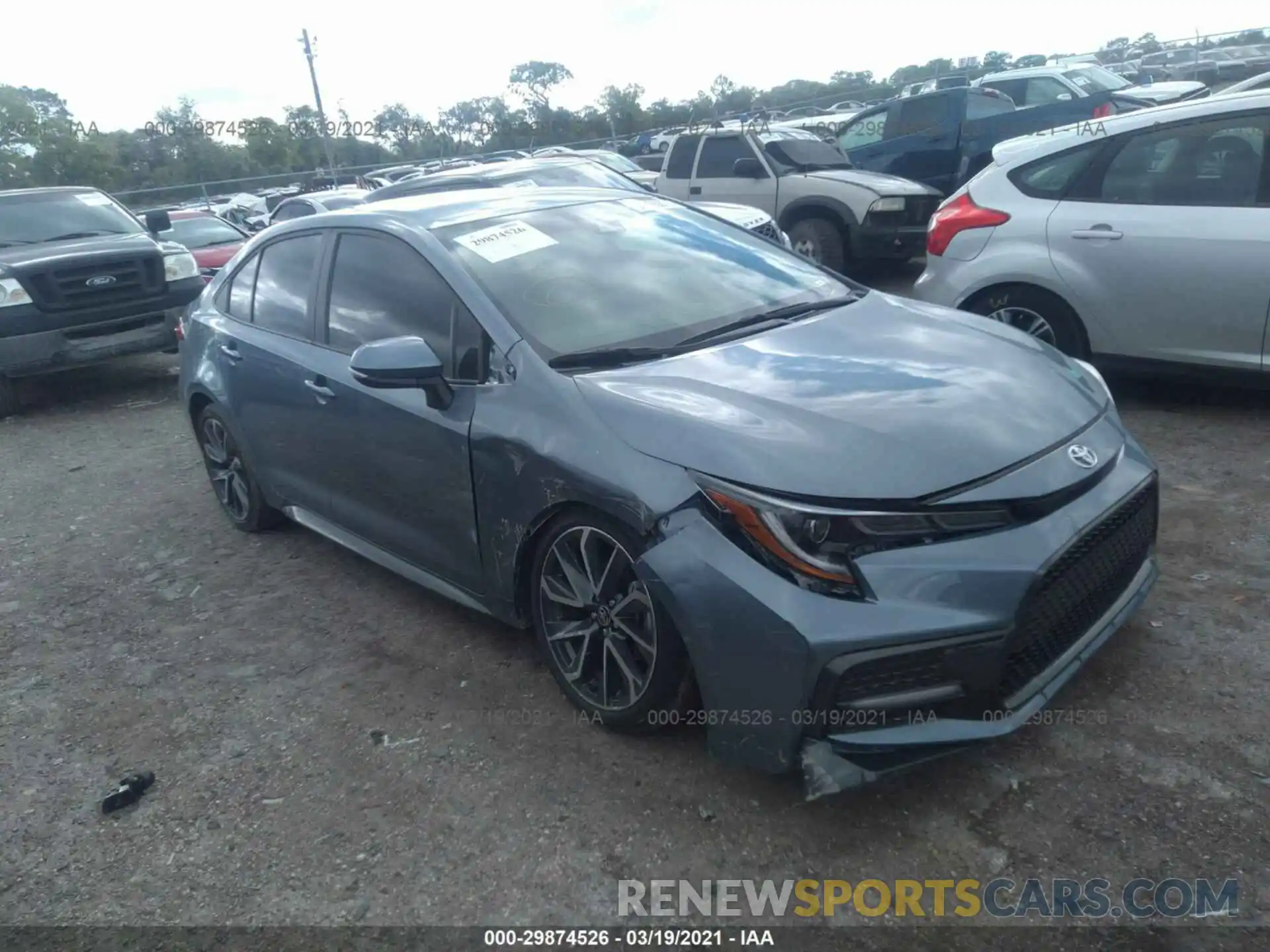 1 Photograph of a damaged car 5YFS4RCE1LP042230 TOYOTA COROLLA 2020