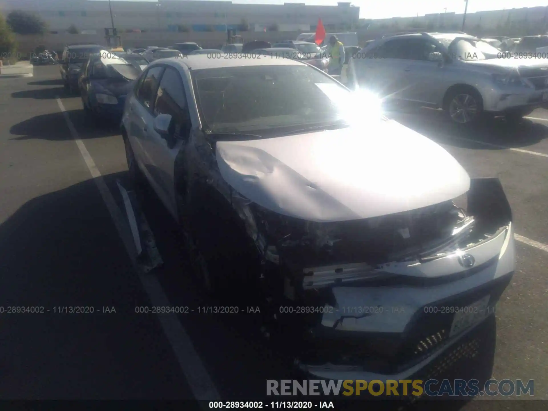 1 Photograph of a damaged car 5YFS4RCE1LP052207 TOYOTA COROLLA 2020