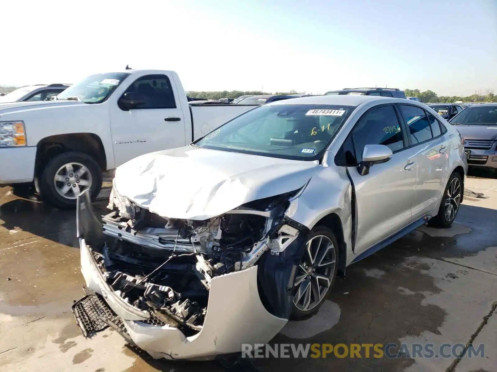 2 Photograph of a damaged car 5YFS4RCE2LP022942 TOYOTA COROLLA 2020