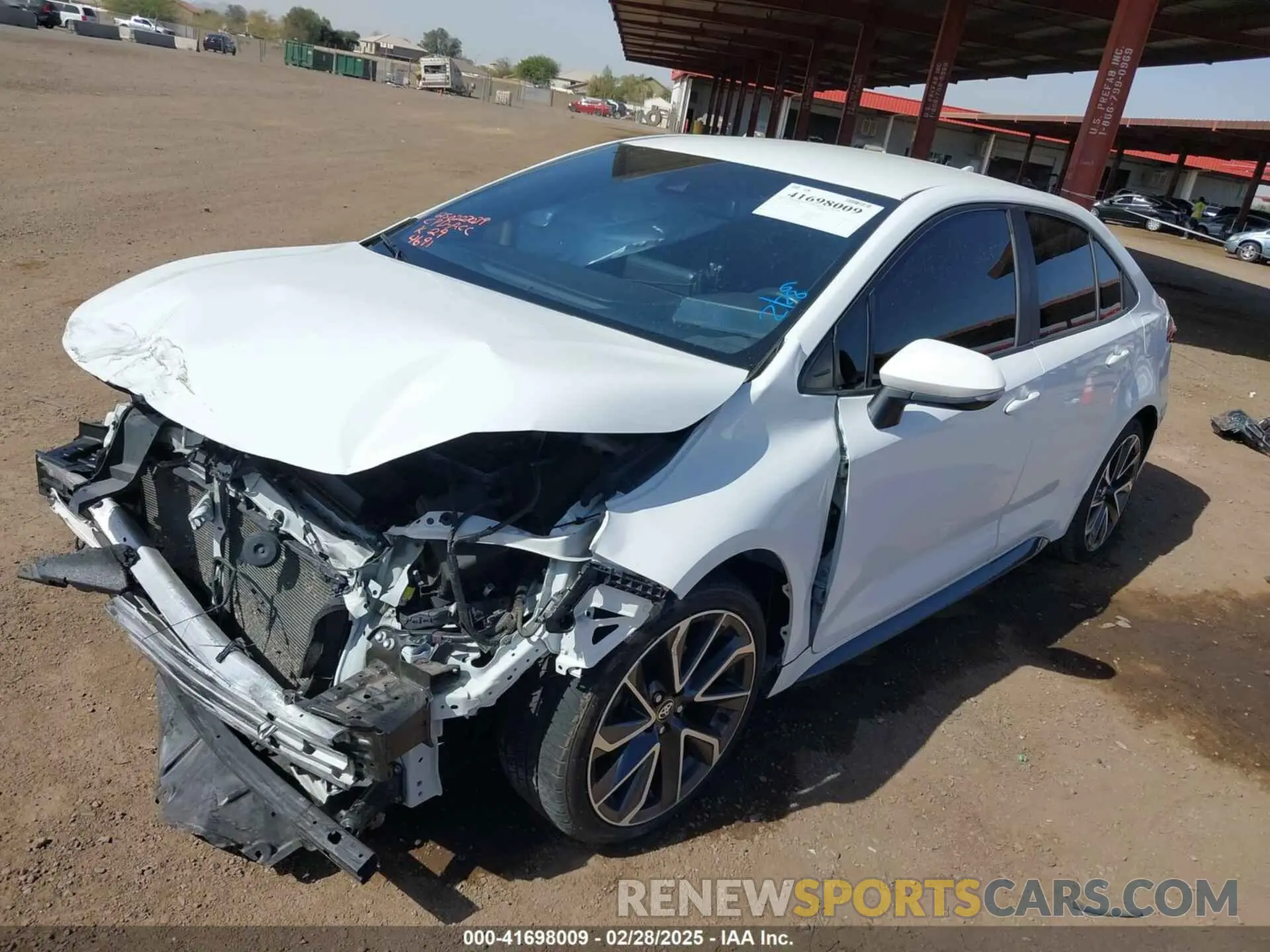 2 Photograph of a damaged car 5YFS4RCE2LP024691 TOYOTA COROLLA 2020