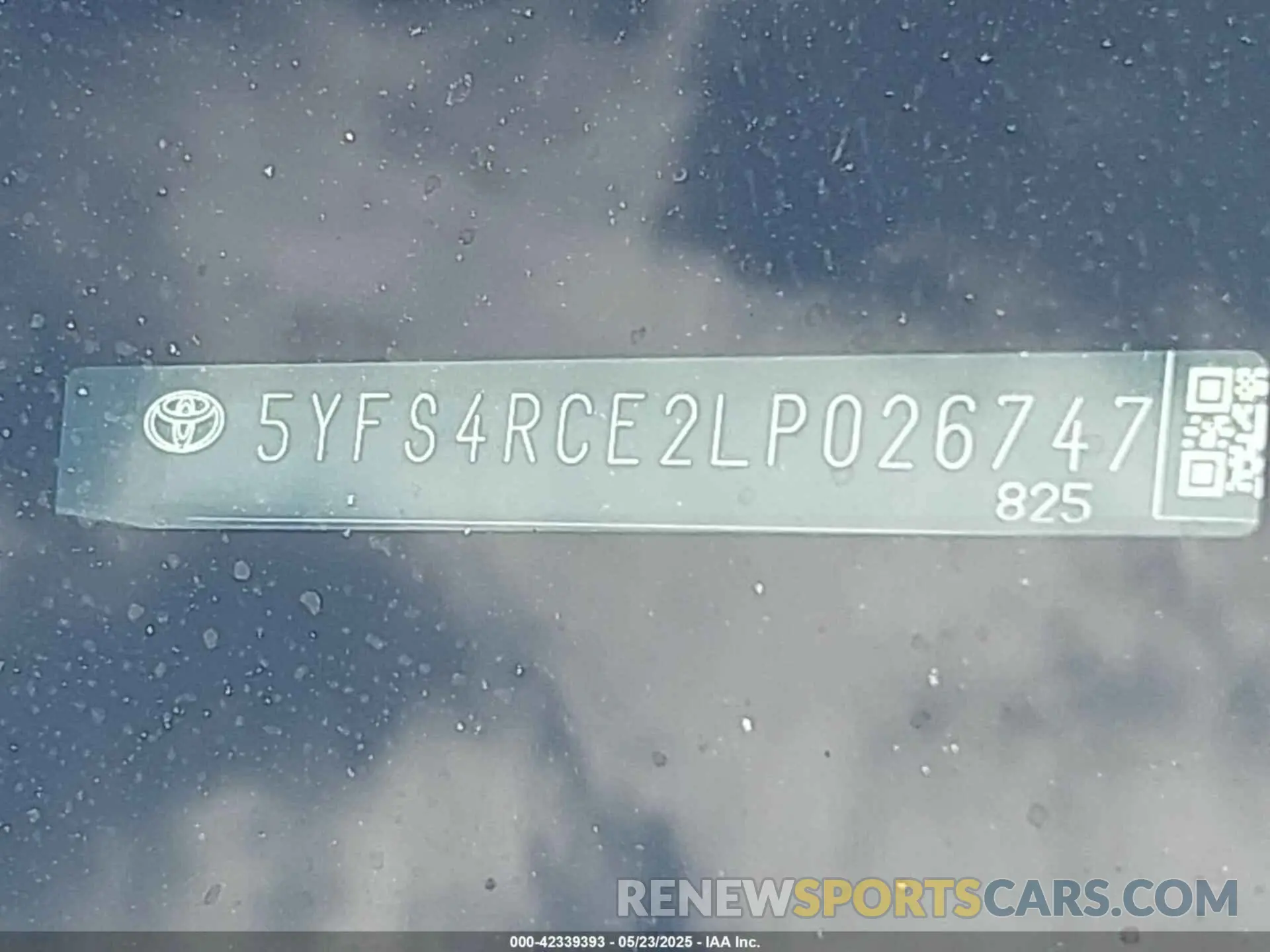 9 Photograph of a damaged car 5YFS4RCE2LP026747 TOYOTA COROLLA 2020
