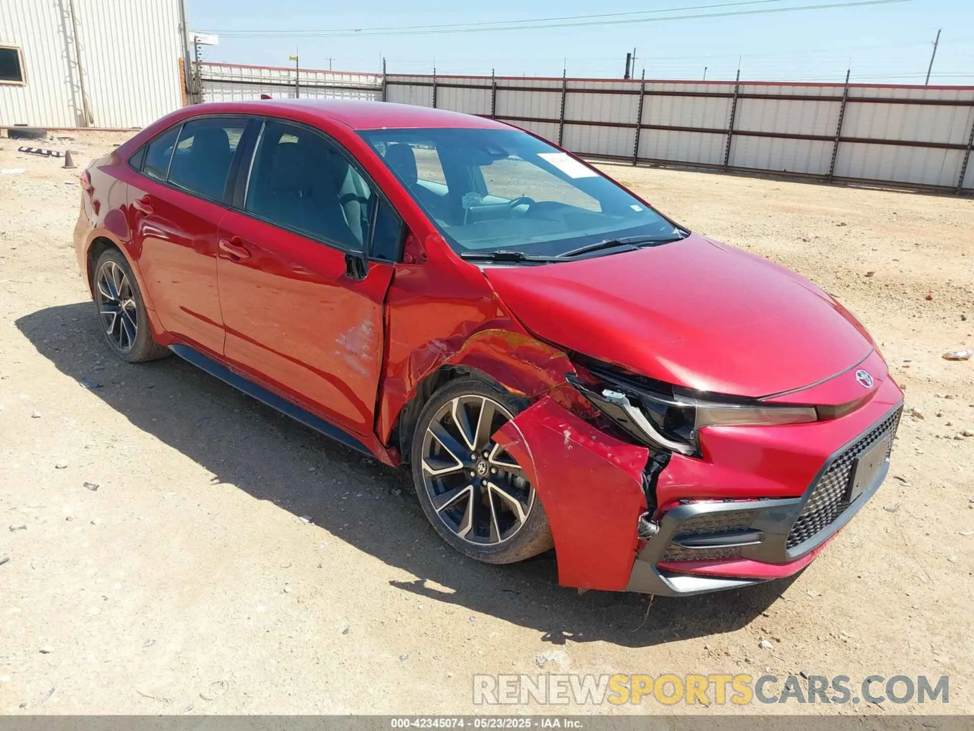 1 Photograph of a damaged car 5YFS4RCE2LP037201 TOYOTA COROLLA 2020