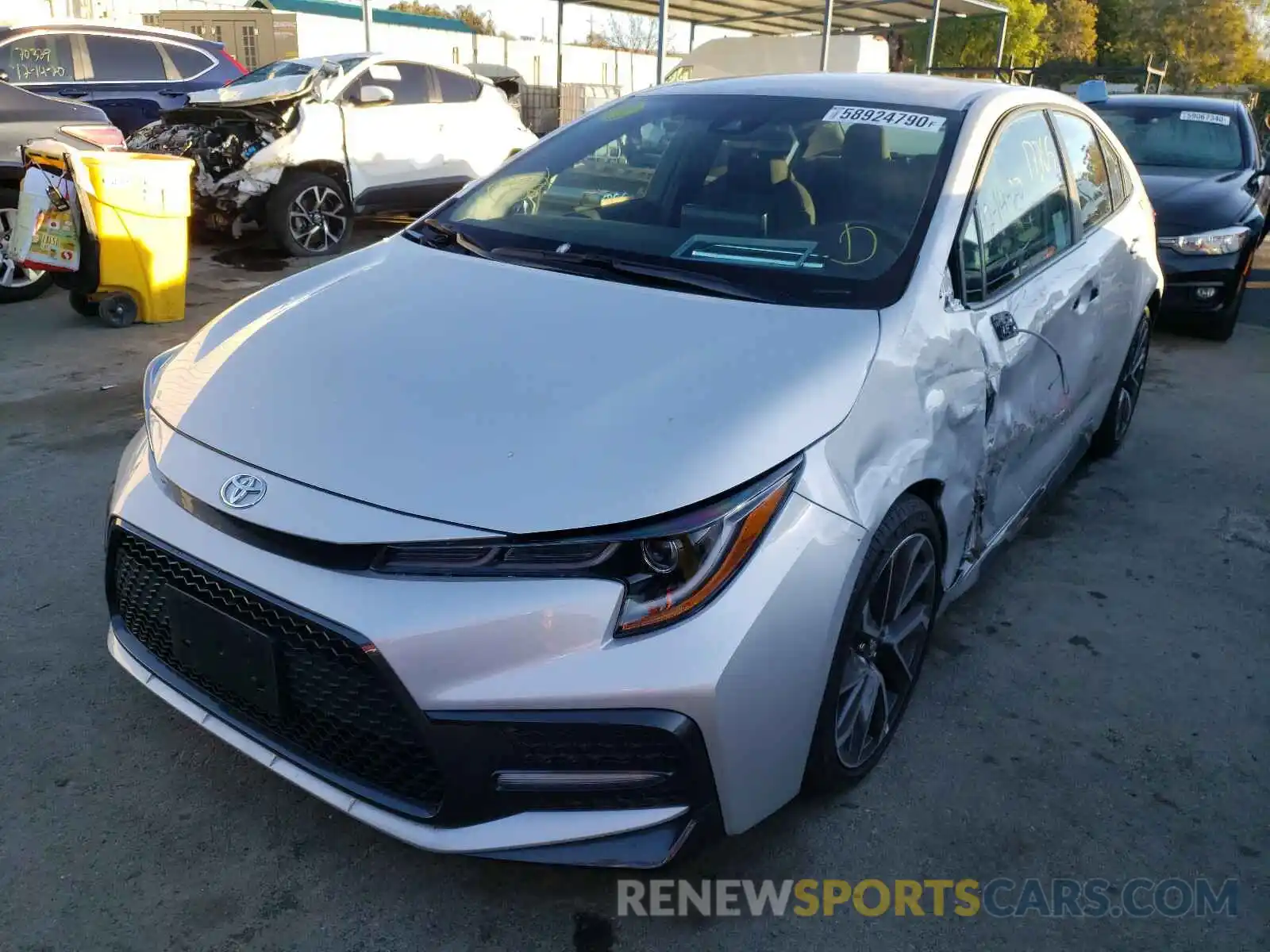 2 Photograph of a damaged car 5YFS4RCE3LP044125 TOYOTA COROLLA 2020