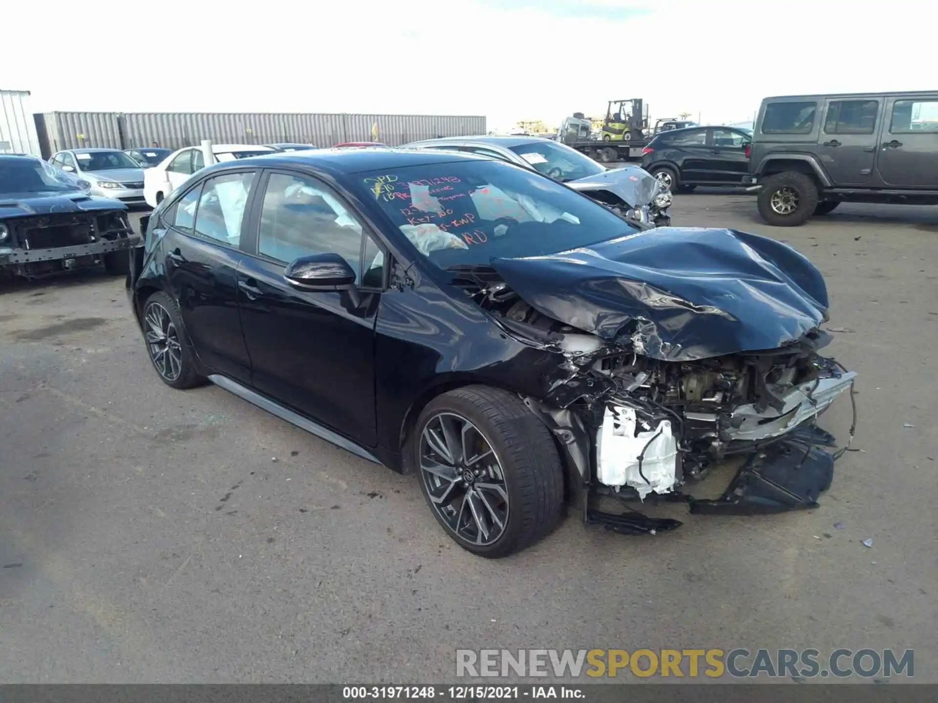 1 Photograph of a damaged car 5YFS4RCE3LP046313 TOYOTA COROLLA 2020