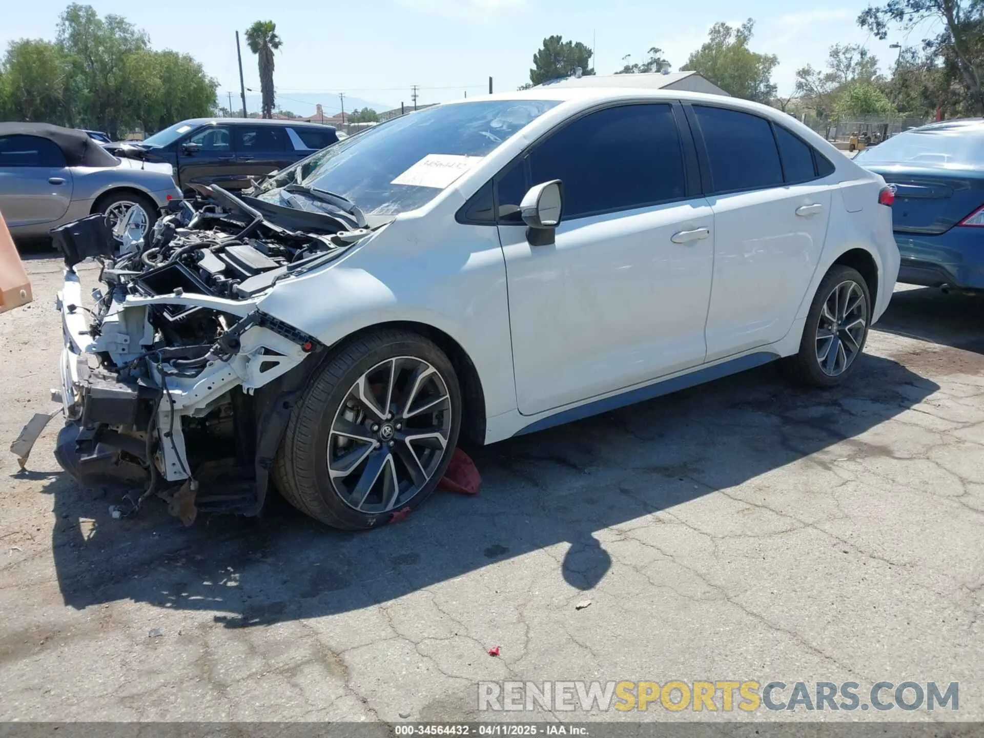 2 Photograph of a damaged car 5YFS4RCE3LP046988 TOYOTA COROLLA 2020