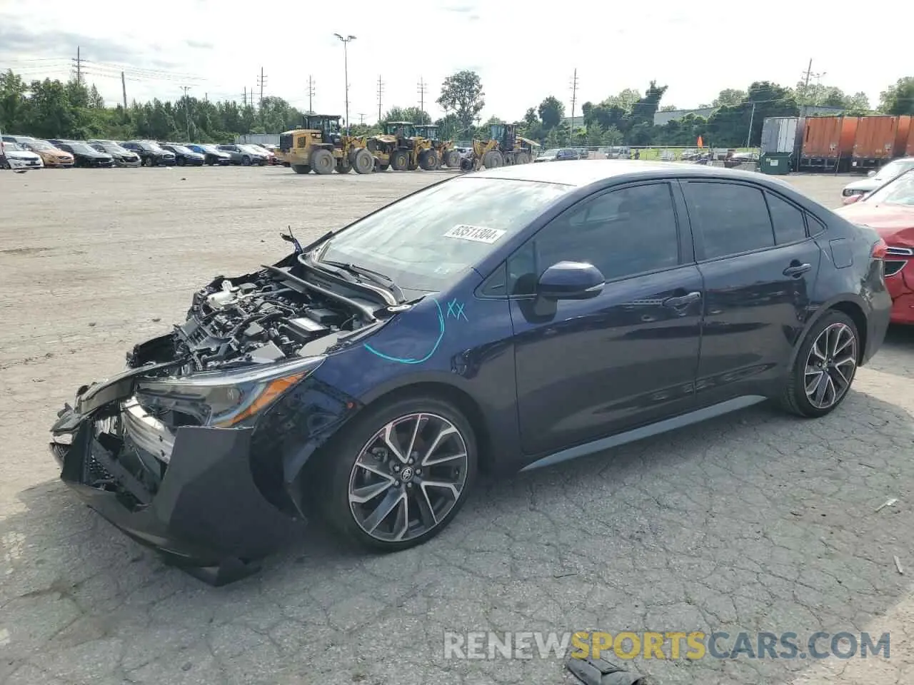 1 Photograph of a damaged car 5YFS4RCE3LP052967 TOYOTA COROLLA 2020
