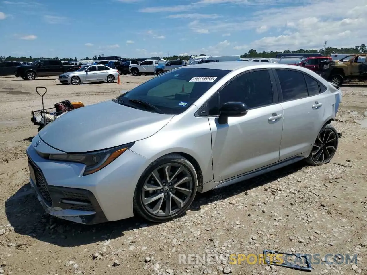 1 Photograph of a damaged car 5YFS4RCE3LP055349 TOYOTA COROLLA 2020