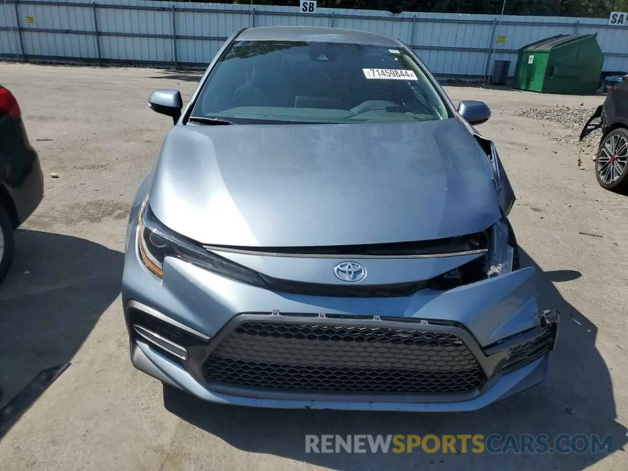 5 Photograph of a damaged car 5YFS4RCE4LP014261 TOYOTA COROLLA 2020