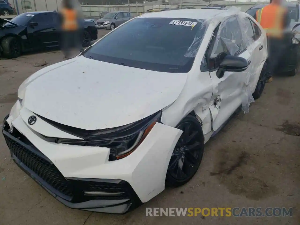 2 Photograph of a damaged car 5YFS4RCE4LP033702 TOYOTA COROLLA 2020