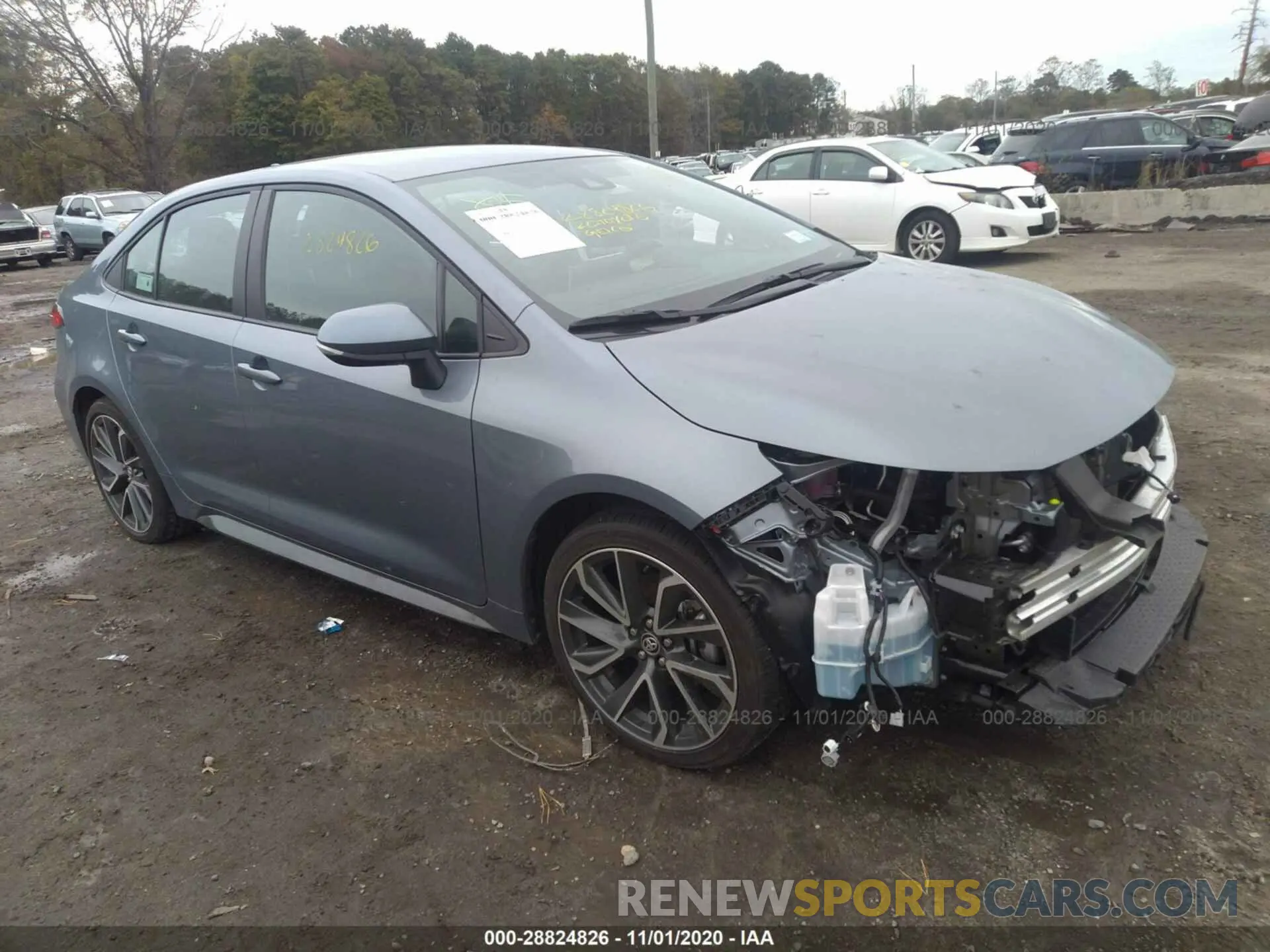 1 Photograph of a damaged car 5YFS4RCE4LP043372 TOYOTA COROLLA 2020