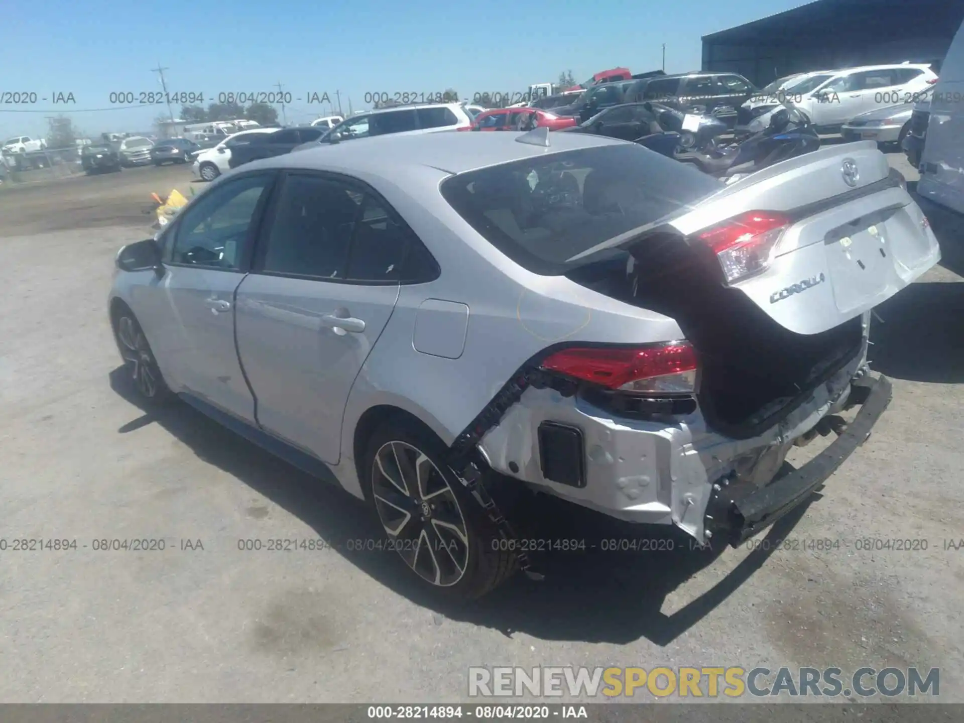 3 Photograph of a damaged car 5YFS4RCE4LP043677 TOYOTA COROLLA 2020