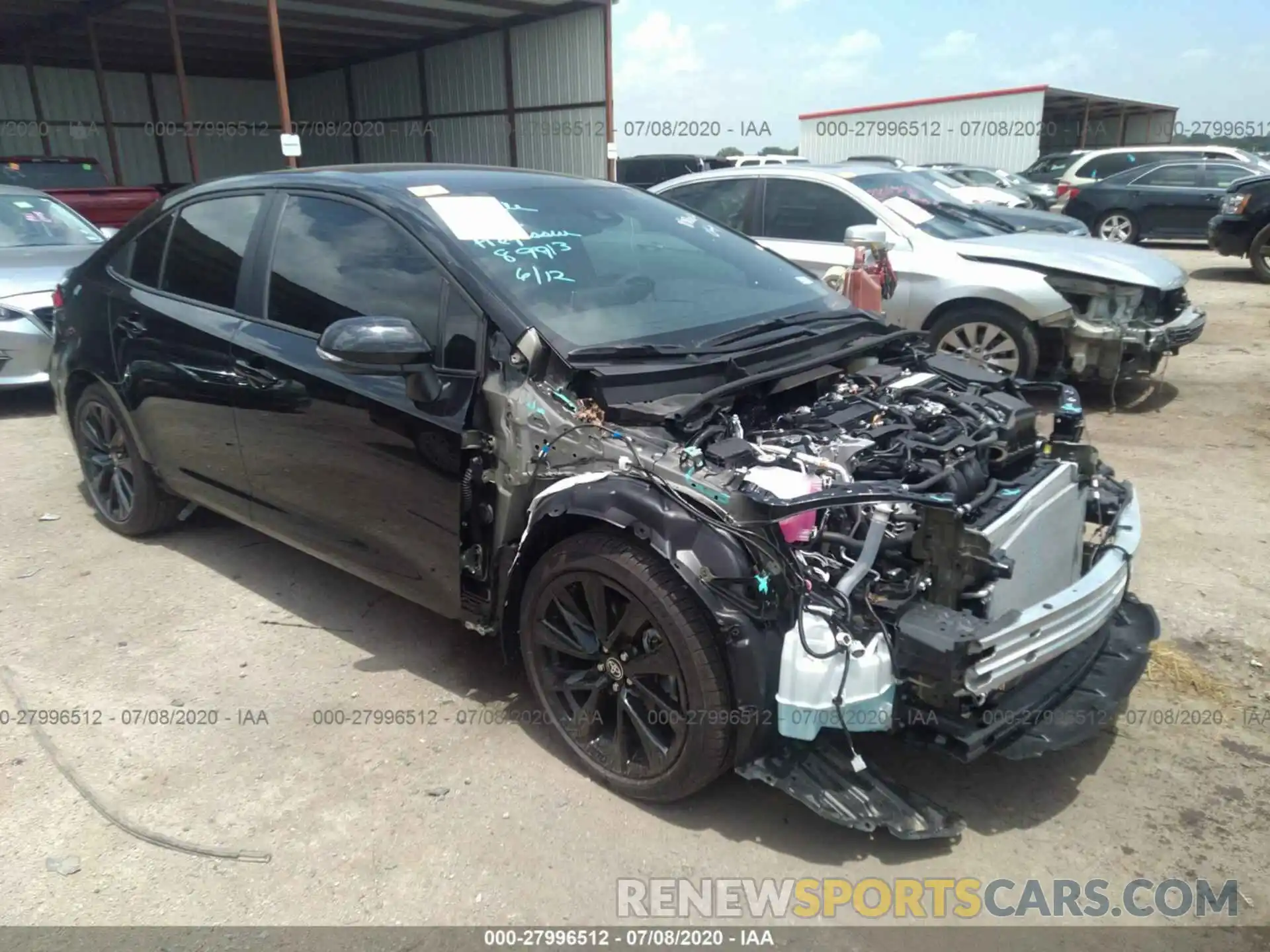 1 Photograph of a damaged car 5YFS4RCE5LP049732 TOYOTA COROLLA 2020