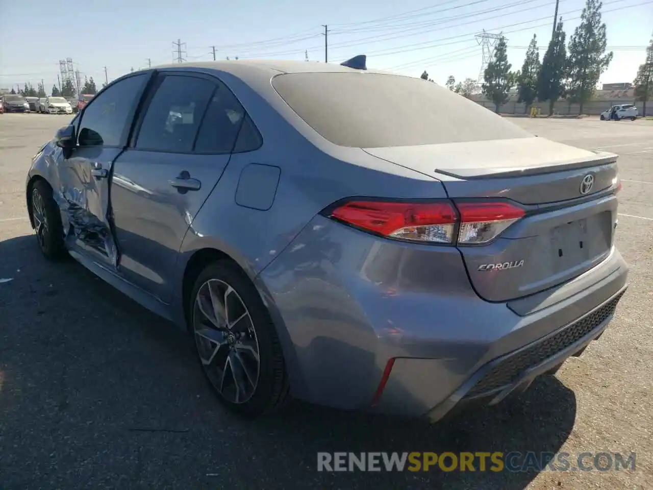 3 Photograph of a damaged car 5YFS4RCE5LP052873 TOYOTA COROLLA 2020