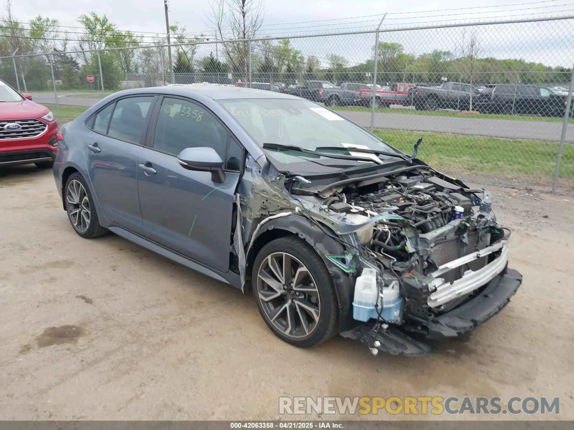 1 Photograph of a damaged car 5YFS4RCE5LP056583 TOYOTA COROLLA 2020
