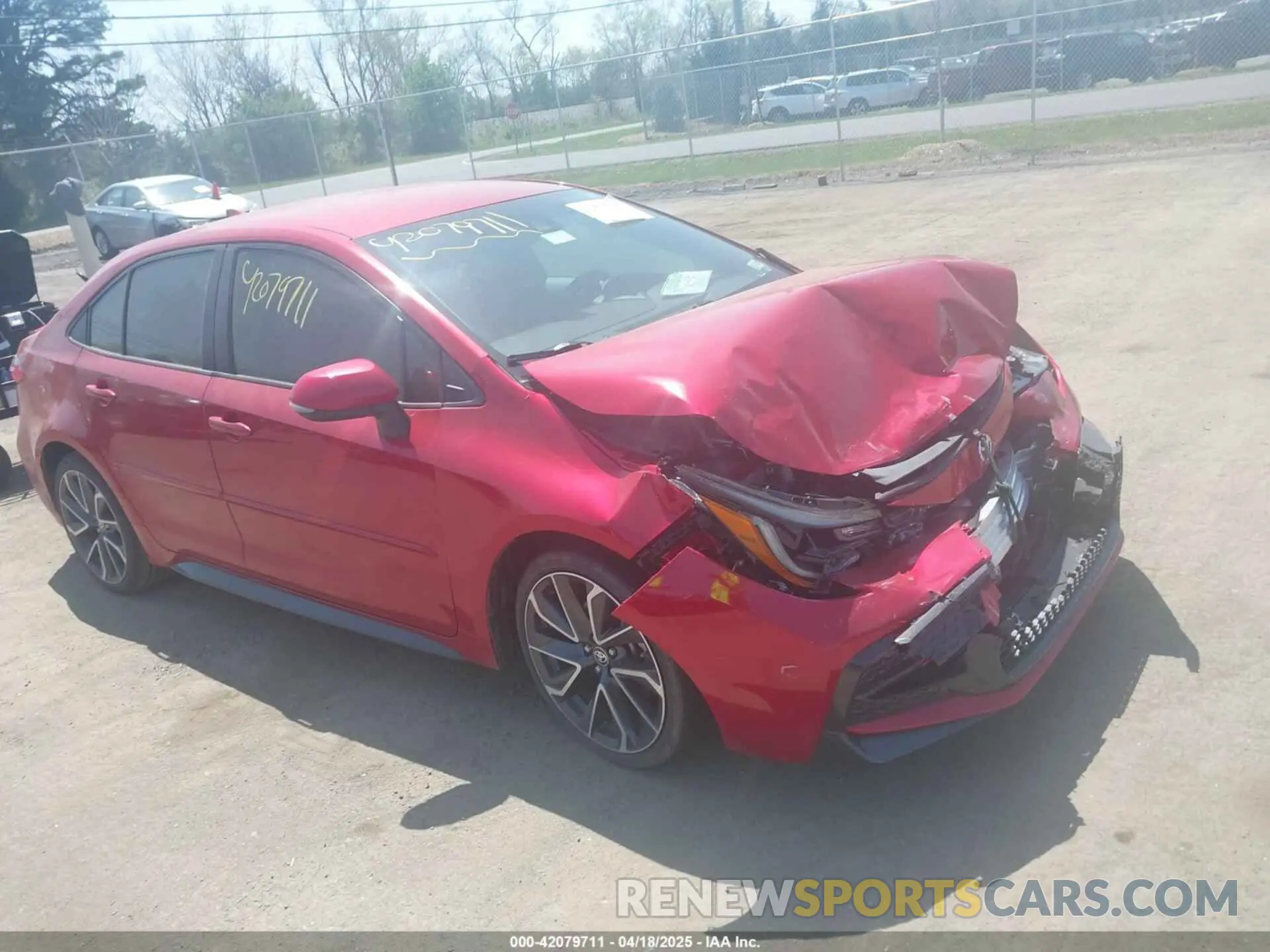 1 Photograph of a damaged car 5YFS4RCE6LP016741 TOYOTA COROLLA 2020