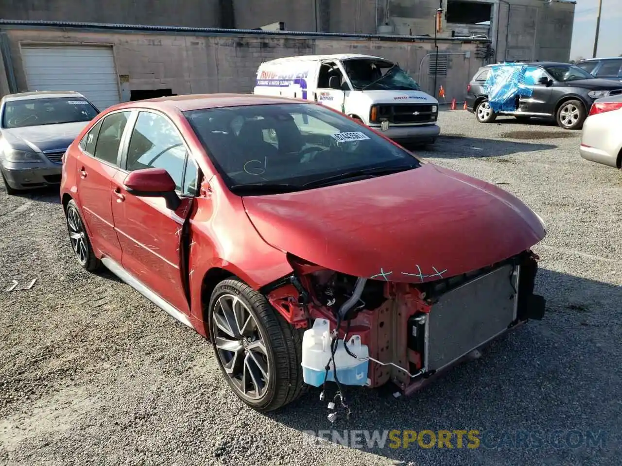 1 Photograph of a damaged car 5YFS4RCE6LP019378 TOYOTA COROLLA 2020