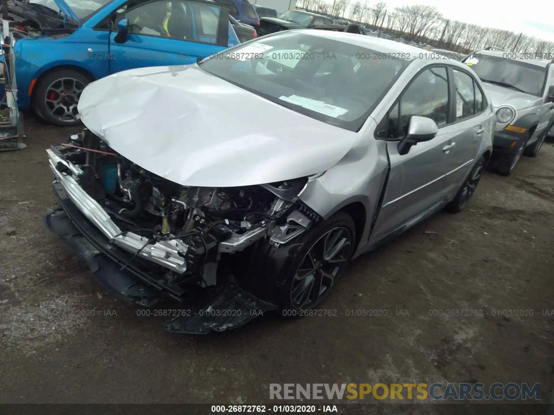 2 Photograph of a damaged car 5YFS4RCE6LP020269 TOYOTA COROLLA 2020