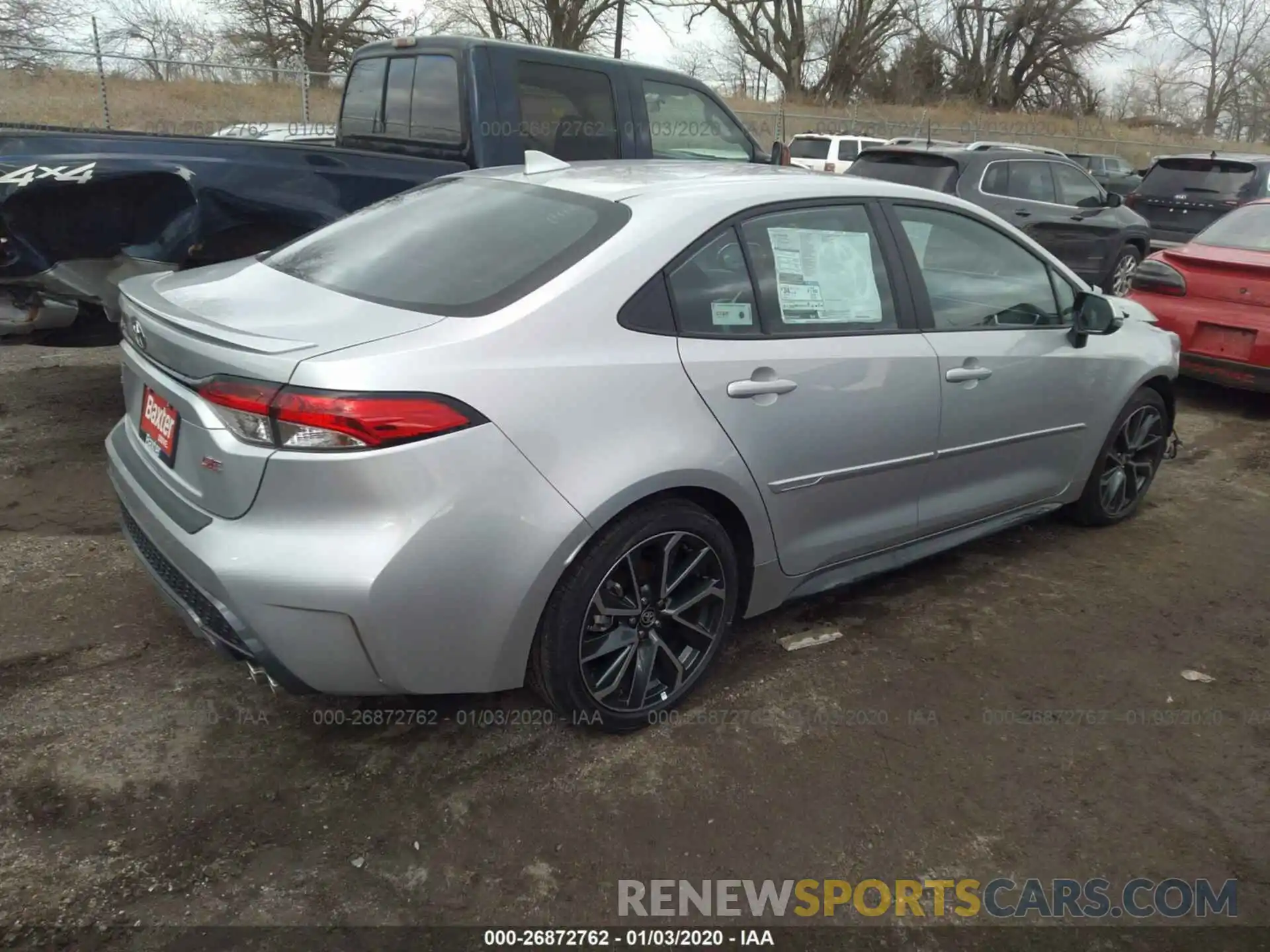 4 Photograph of a damaged car 5YFS4RCE6LP020269 TOYOTA COROLLA 2020