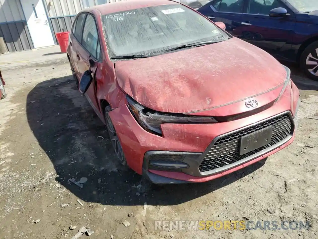 9 Photograph of a damaged car 5YFS4RCE6LP035810 TOYOTA COROLLA 2020