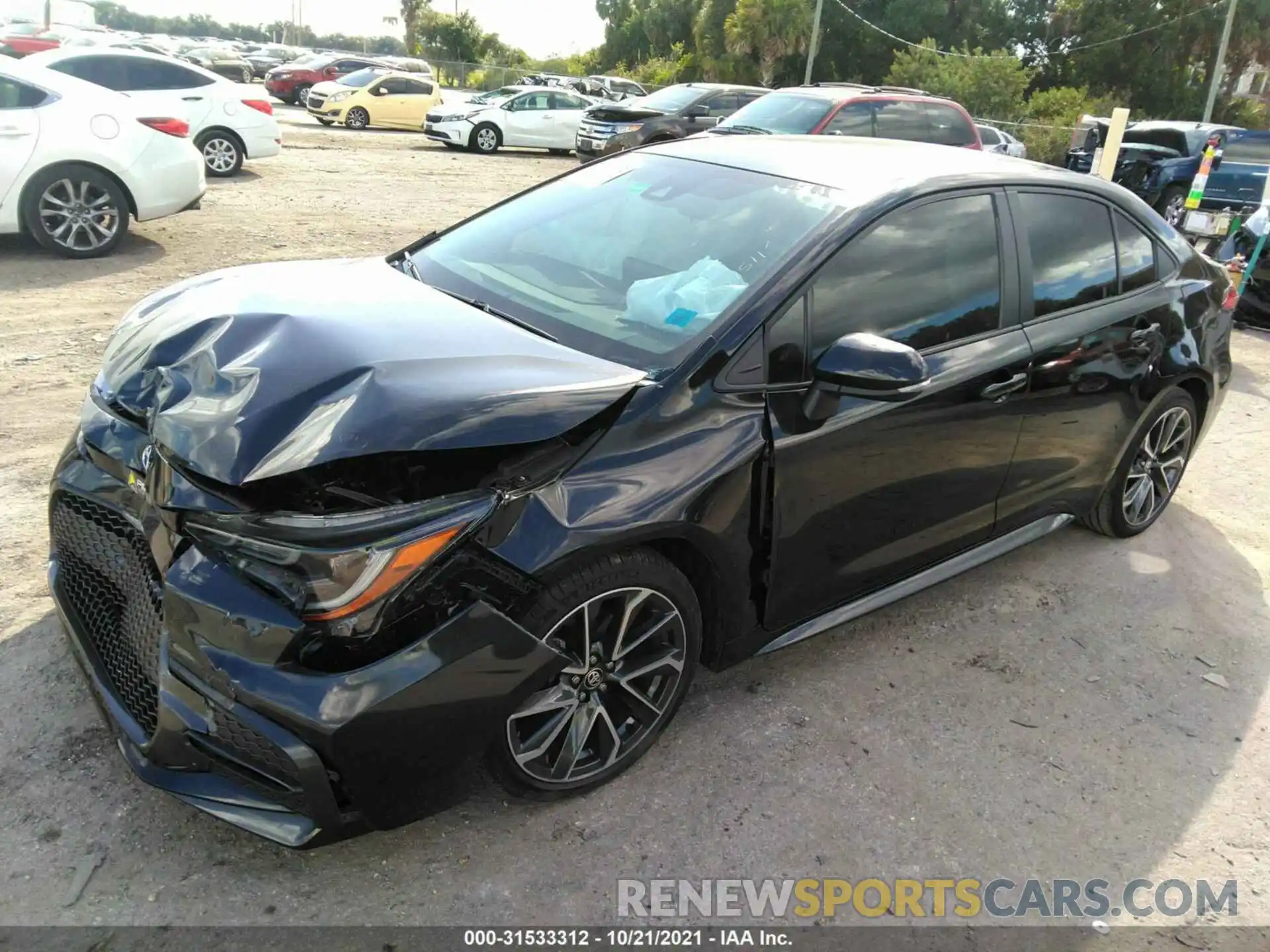 2 Photograph of a damaged car 5YFS4RCE6LP043325 TOYOTA COROLLA 2020