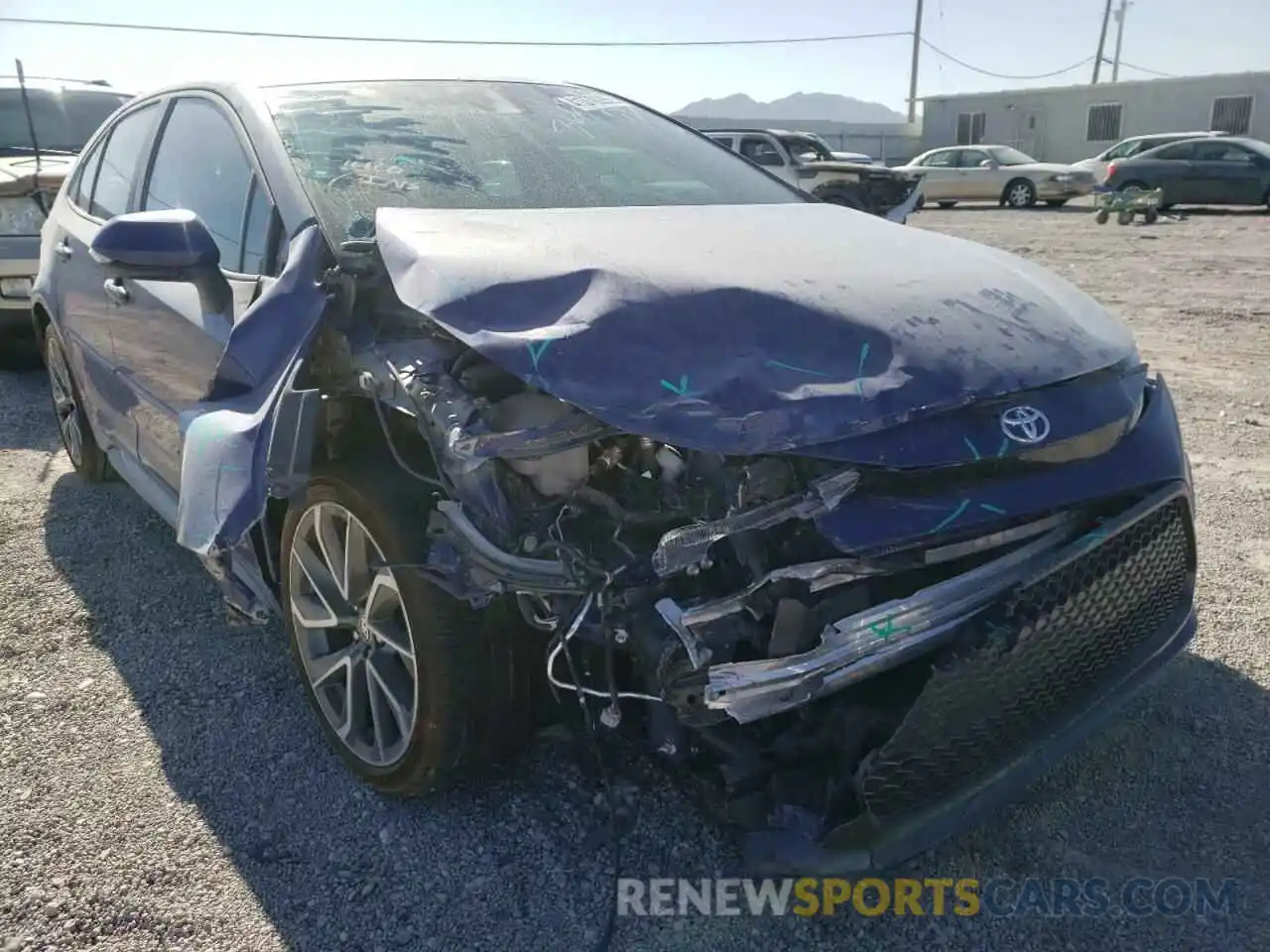 1 Photograph of a damaged car 5YFS4RCE6LP053692 TOYOTA COROLLA 2020