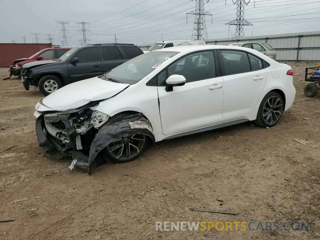 1 Photograph of a damaged car 5YFS4RCE7LP008759 TOYOTA COROLLA 2020