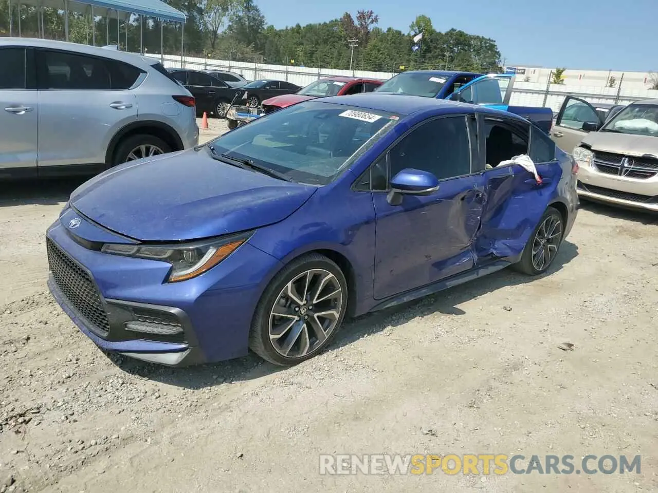 1 Photograph of a damaged car 5YFS4RCE7LP009538 TOYOTA COROLLA 2020