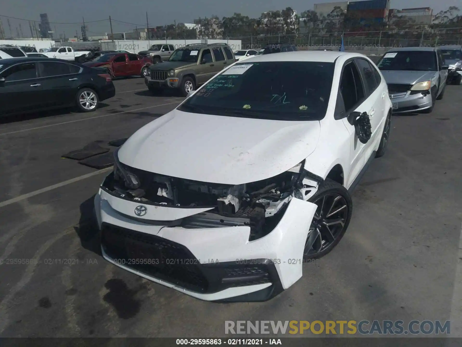 2 Photograph of a damaged car 5YFS4RCE7LP012827 TOYOTA COROLLA 2020