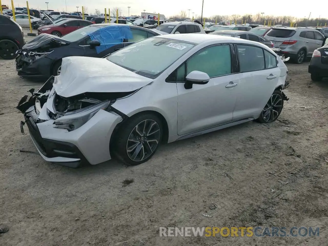 1 Photograph of a damaged car 5YFS4RCE7LP023990 TOYOTA COROLLA 2020