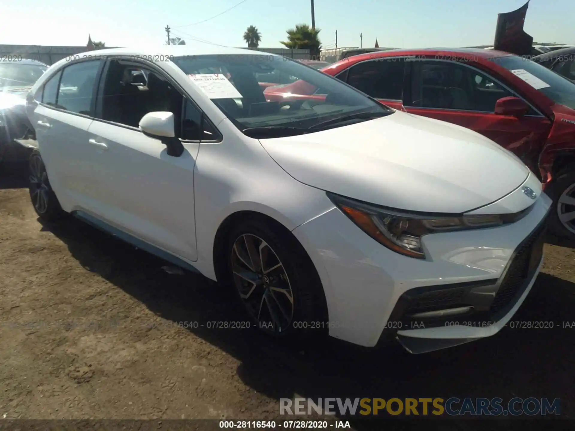 1 Photograph of a damaged car 5YFS4RCE7LP029675 TOYOTA COROLLA 2020