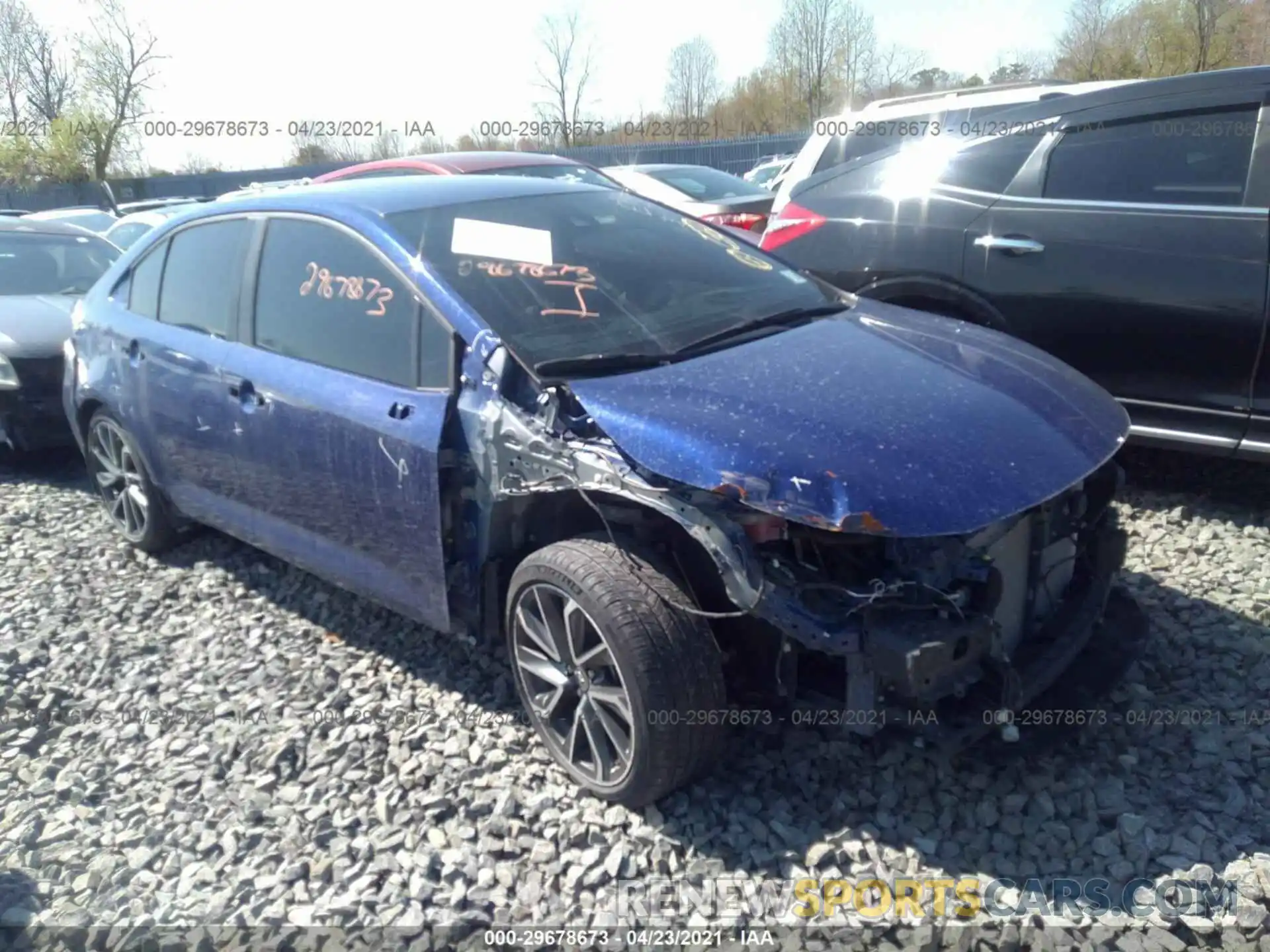 1 Photograph of a damaged car 5YFS4RCE7LP049988 TOYOTA COROLLA 2020