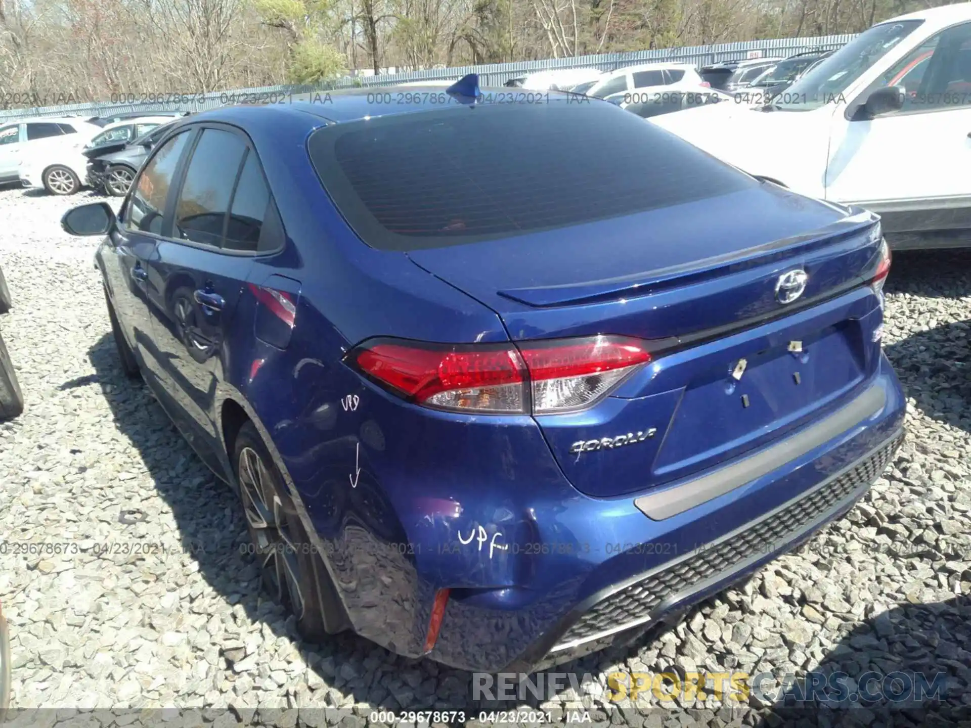 3 Photograph of a damaged car 5YFS4RCE7LP049988 TOYOTA COROLLA 2020