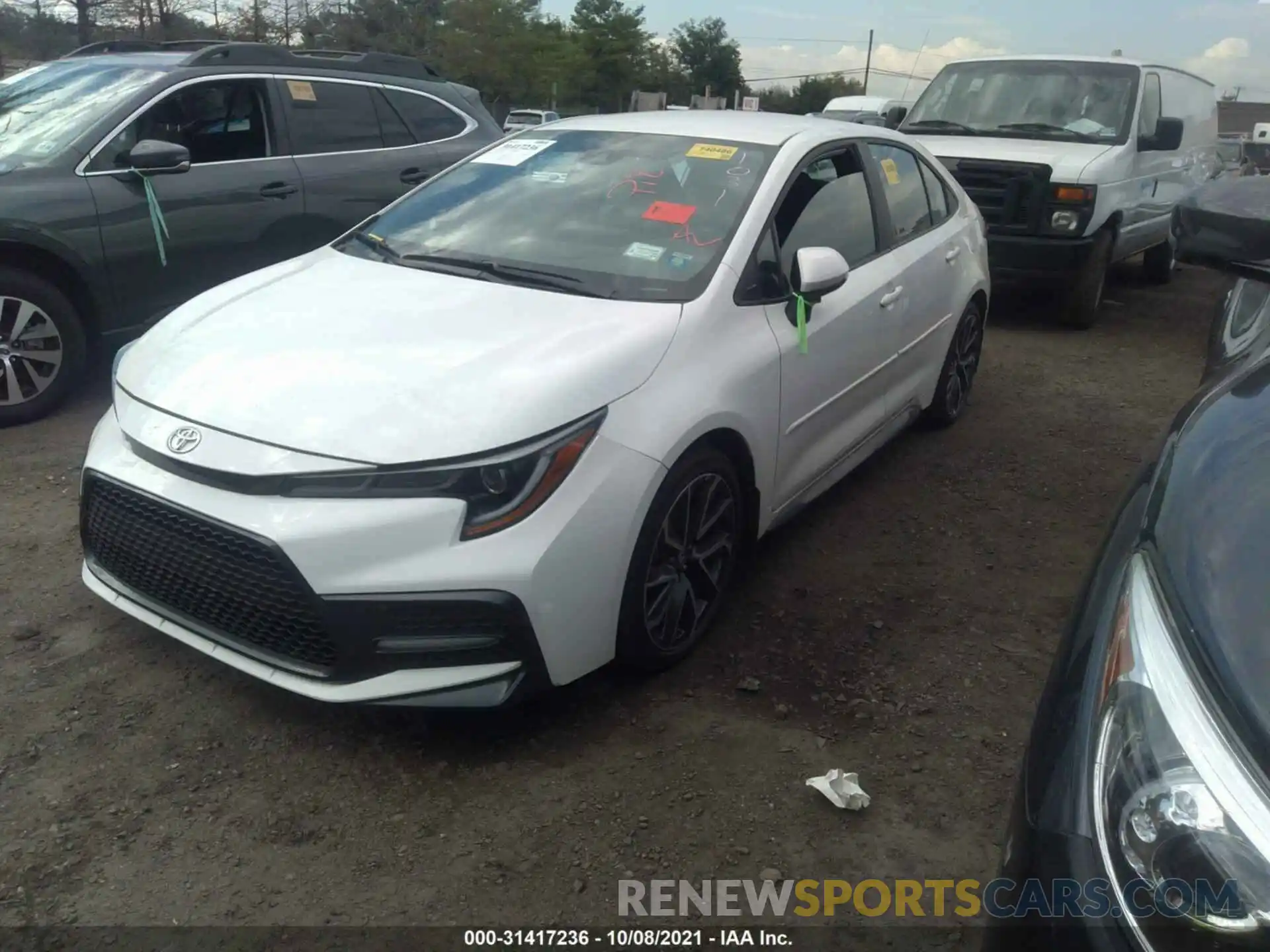 2 Photograph of a damaged car 5YFS4RCE7LP051031 TOYOTA COROLLA 2020