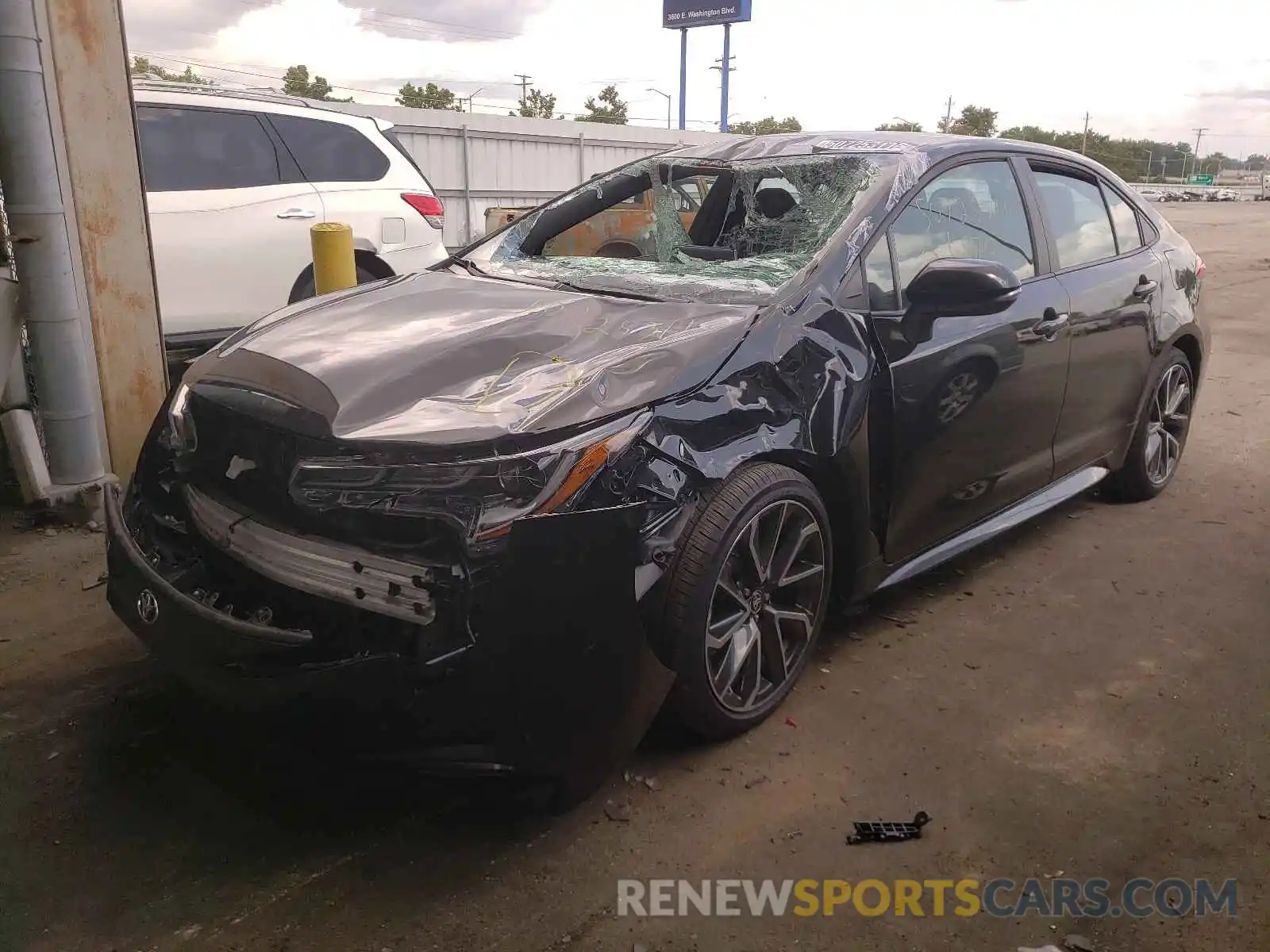 2 Photograph of a damaged car 5YFS4RCE7LP054656 TOYOTA COROLLA 2020