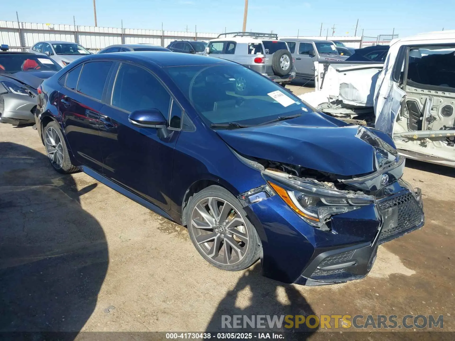 1 Photograph of a damaged car 5YFS4RCE8LP029457 TOYOTA COROLLA 2020