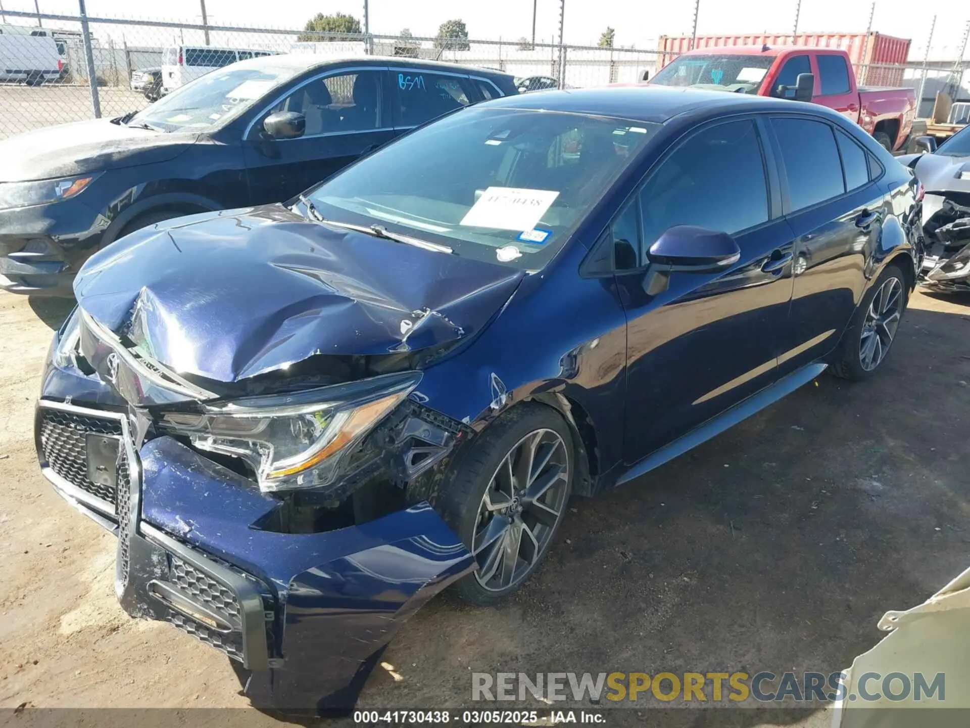 2 Photograph of a damaged car 5YFS4RCE8LP029457 TOYOTA COROLLA 2020