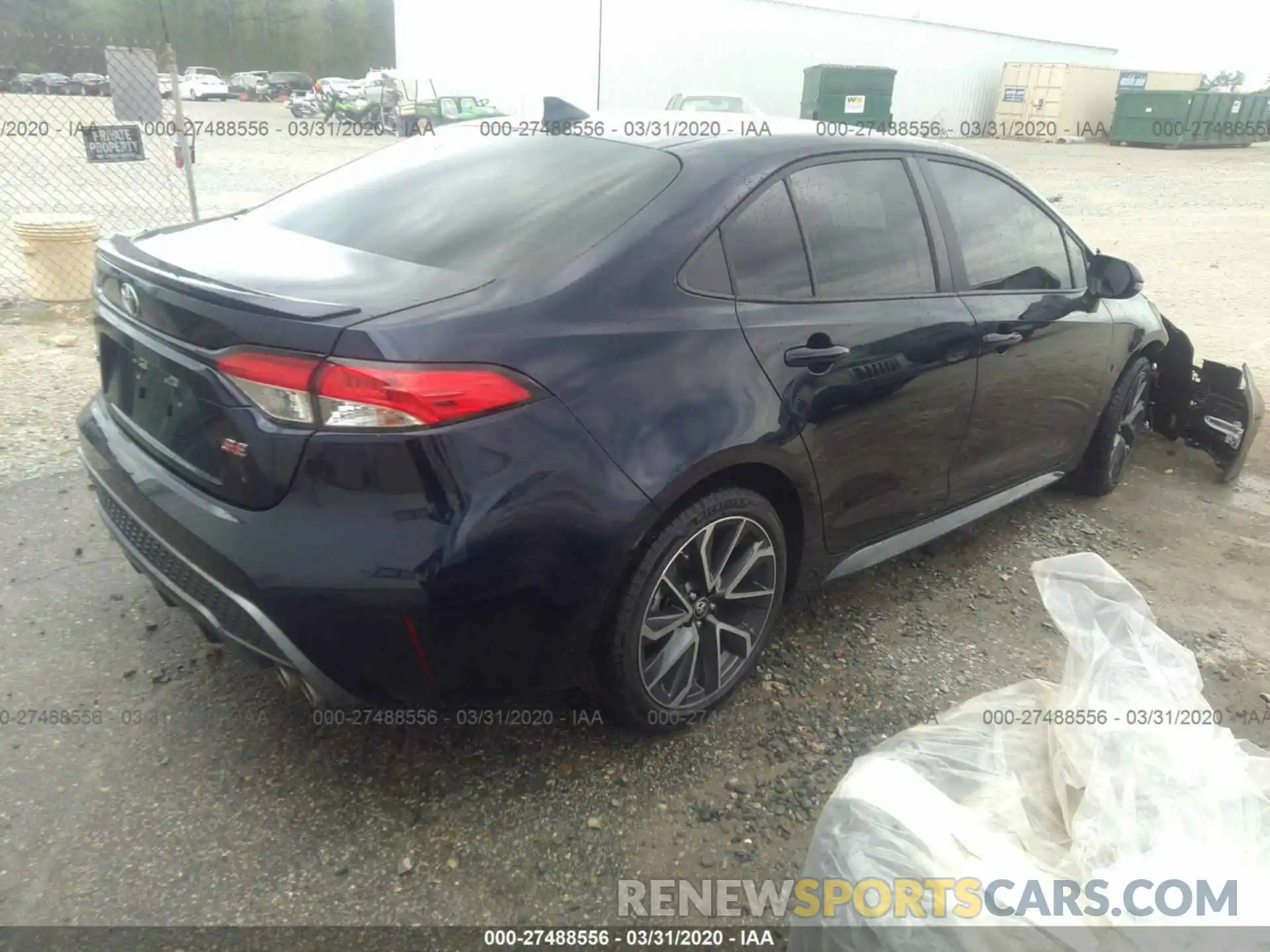 4 Photograph of a damaged car 5YFS4RCE8LP034691 TOYOTA COROLLA 2020