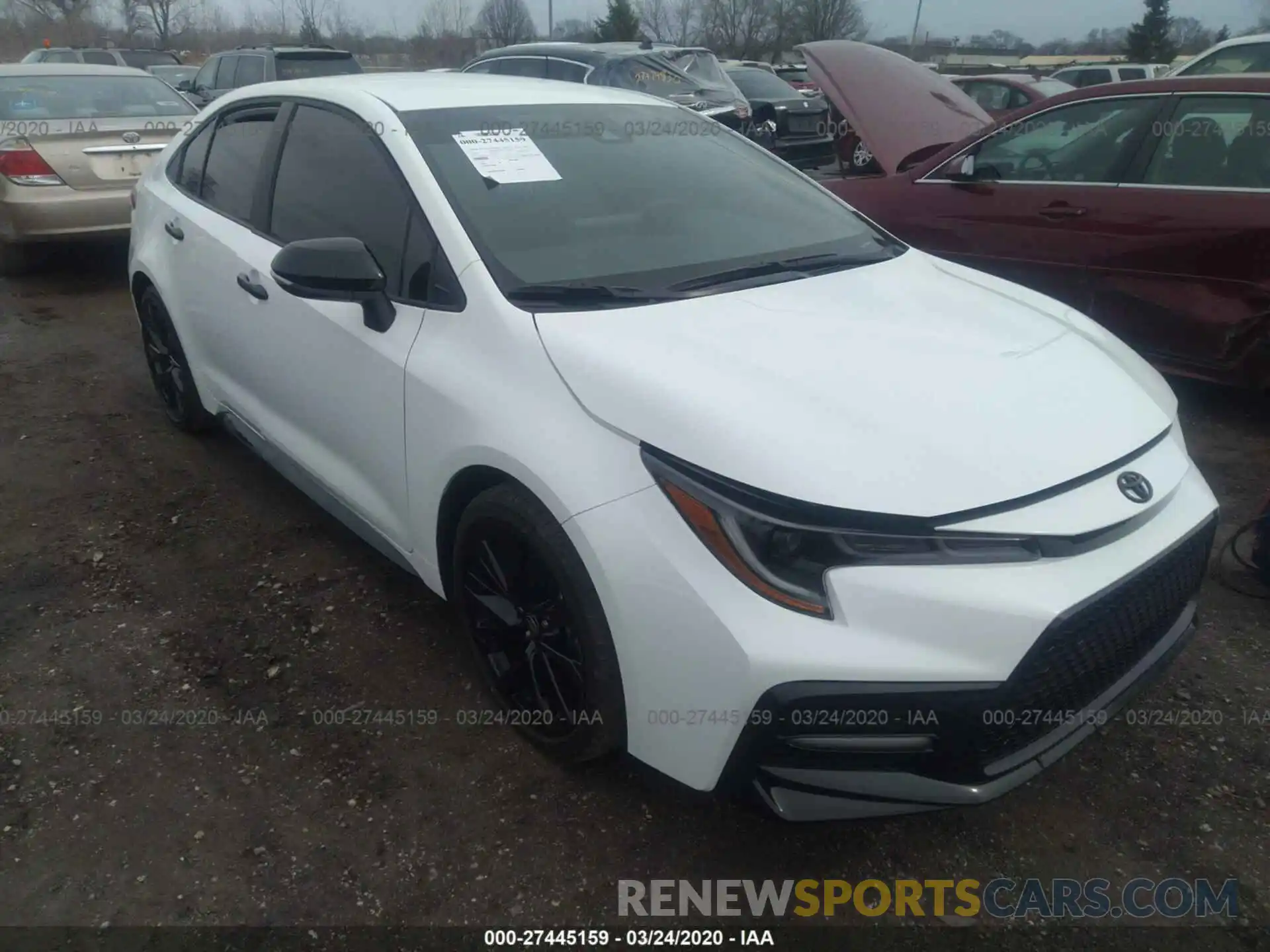 1 Photograph of a damaged car 5YFS4RCE8LP037607 TOYOTA COROLLA 2020