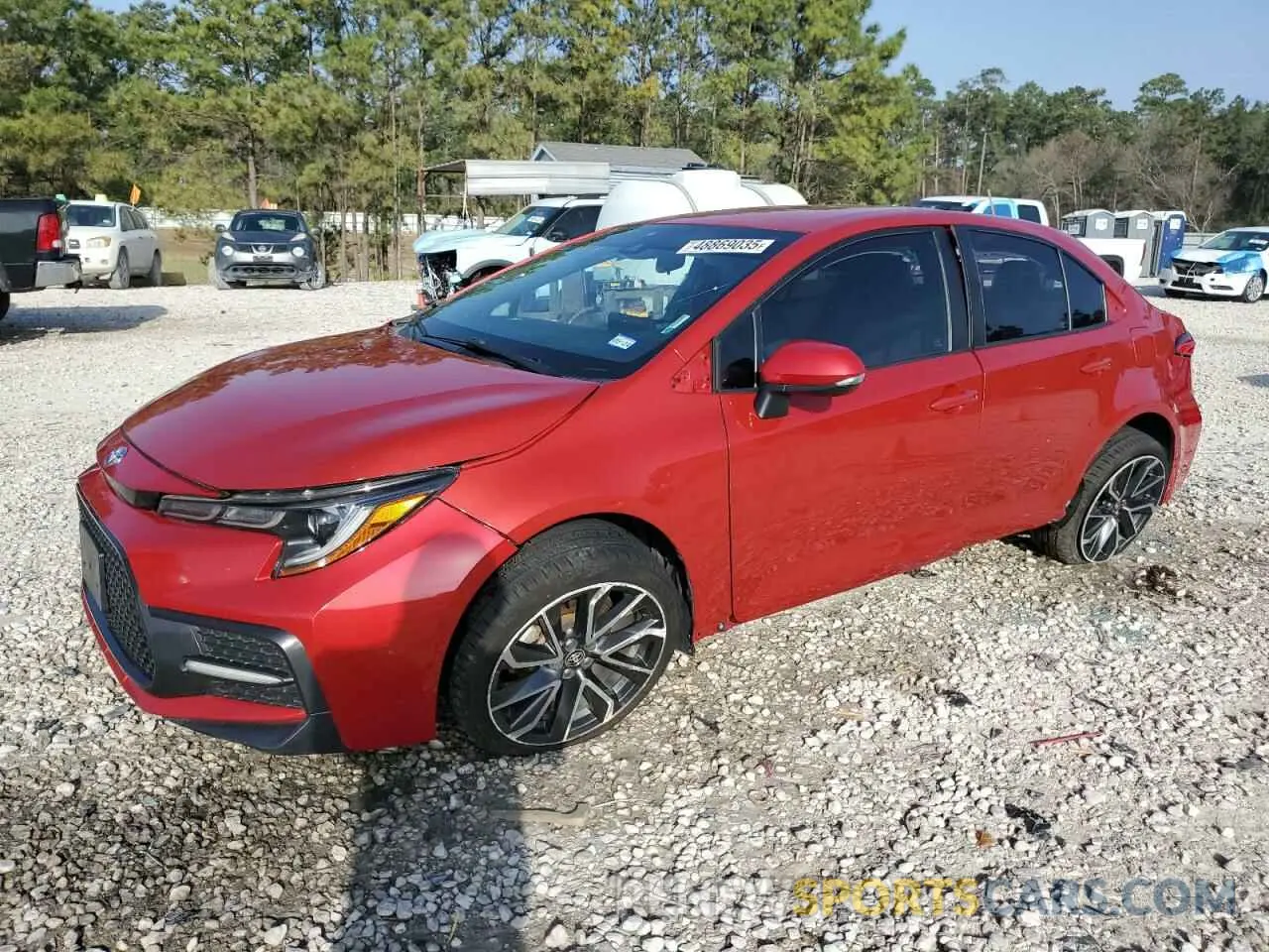 1 Photograph of a damaged car 5YFS4RCE8LP047201 TOYOTA COROLLA 2020