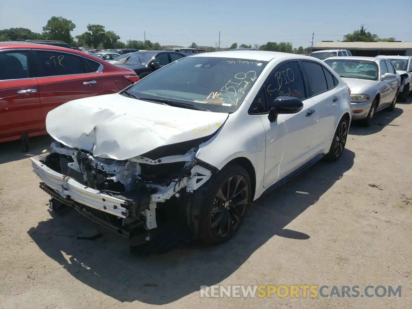 2 Photograph of a damaged car 5YFS4RCE8LP054147 TOYOTA COROLLA 2020