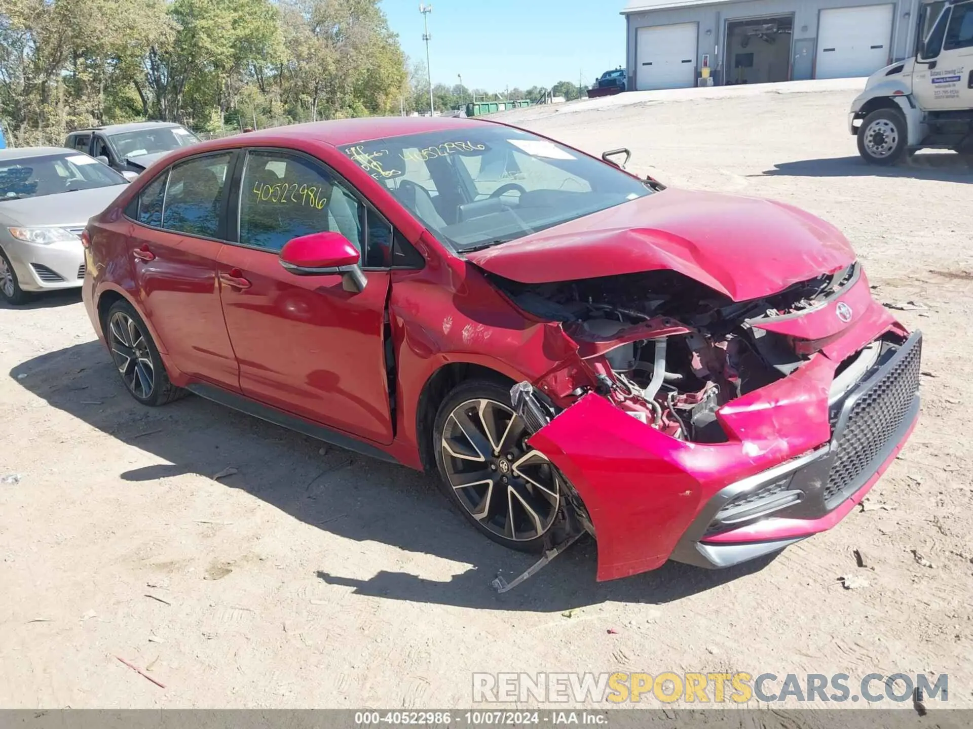 1 Photograph of a damaged car 5YFS4RCE9LP001327 TOYOTA COROLLA 2020