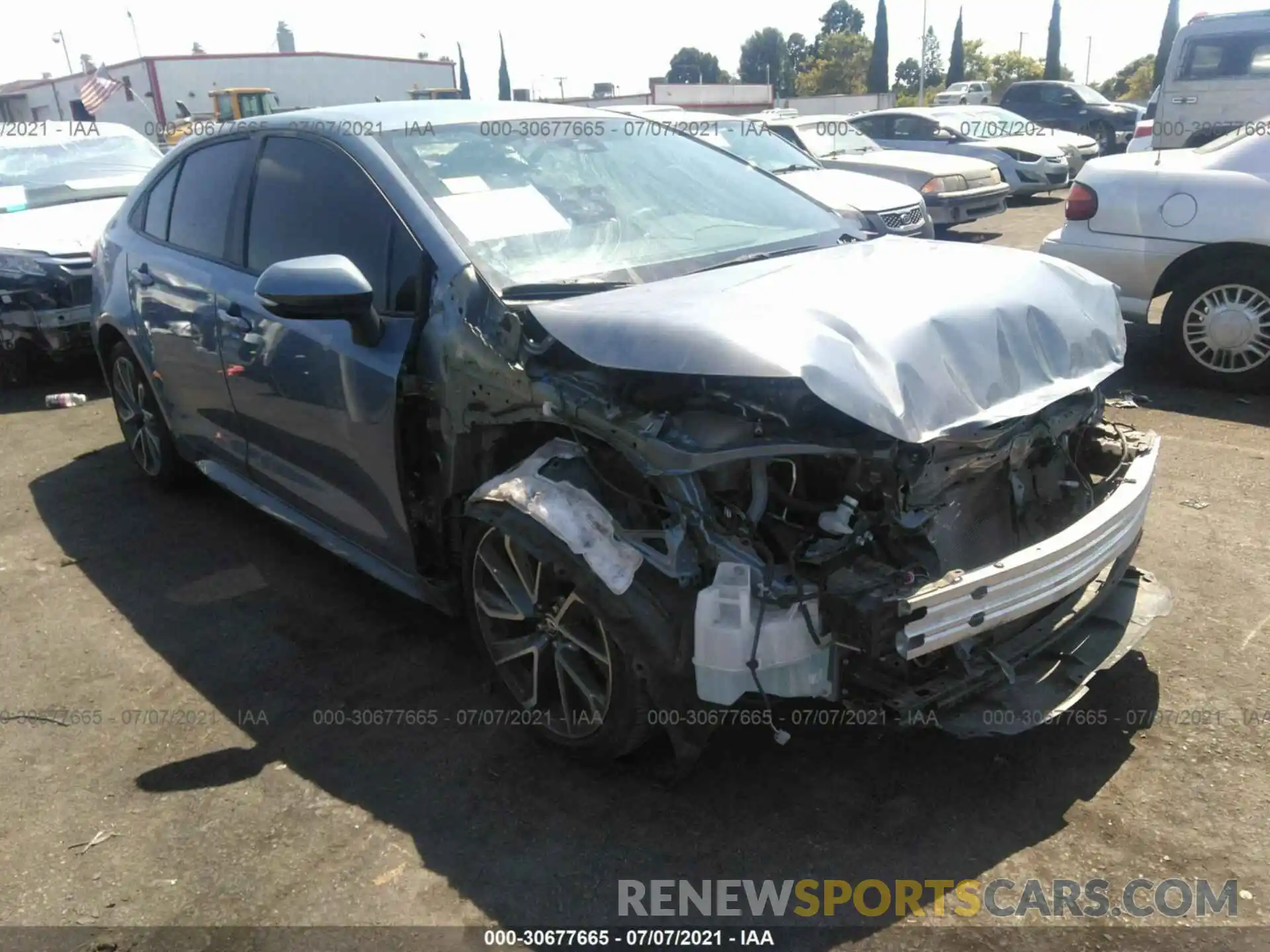 1 Photograph of a damaged car 5YFS4RCE9LP042184 TOYOTA COROLLA 2020