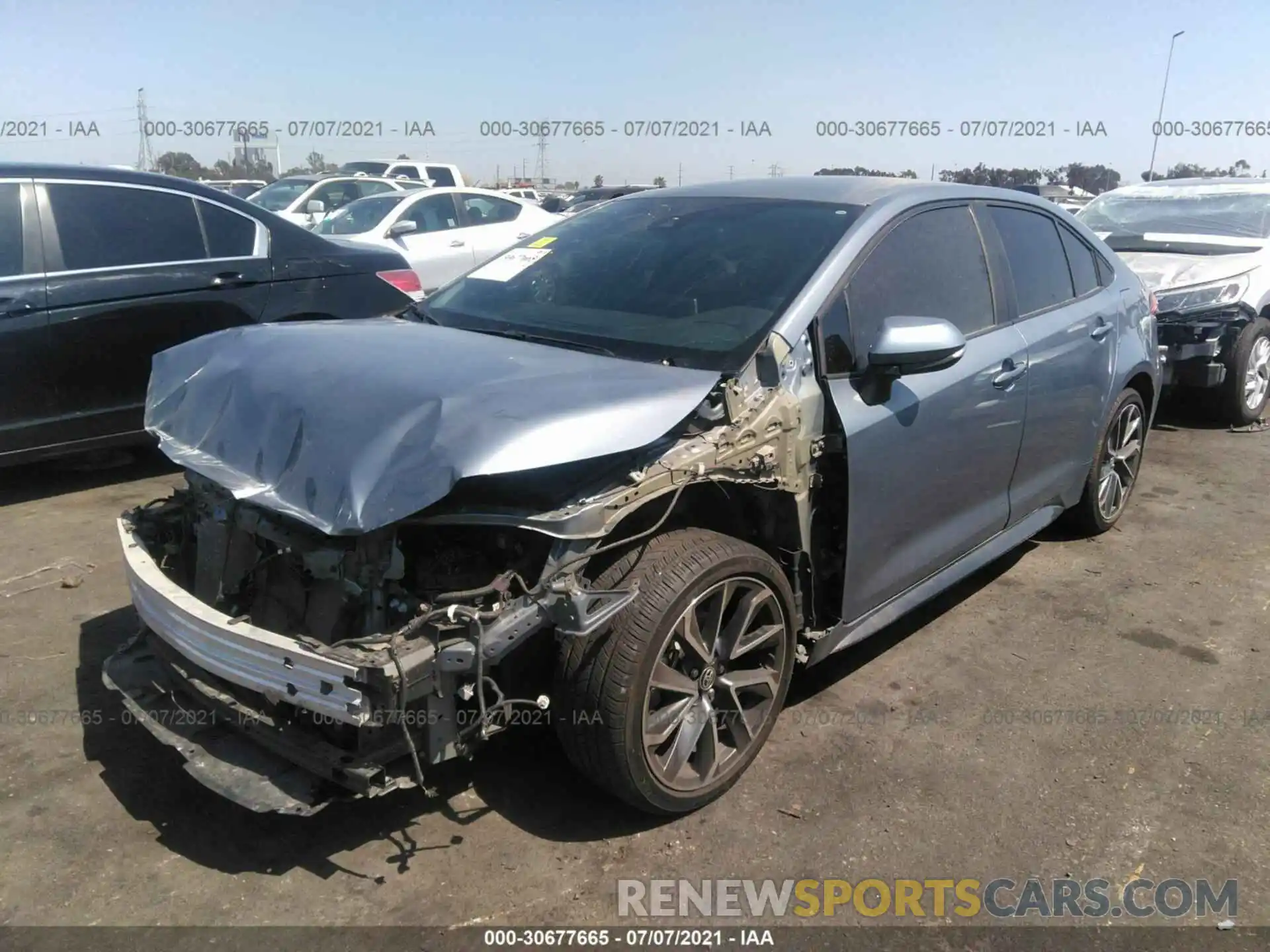 2 Photograph of a damaged car 5YFS4RCE9LP042184 TOYOTA COROLLA 2020