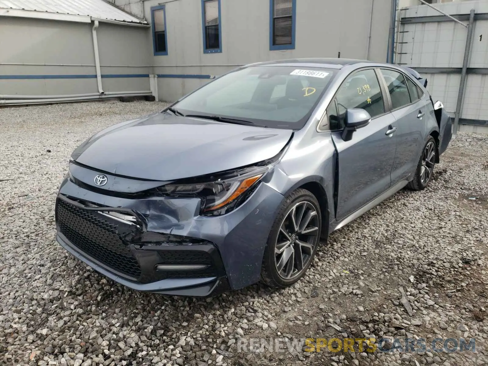 2 Photograph of a damaged car 5YFS4RCE9LP043271 TOYOTA COROLLA 2020